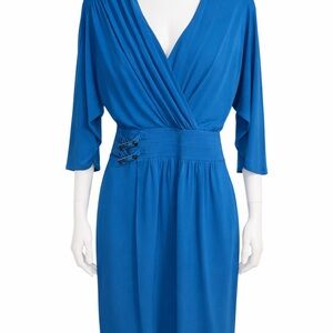 Laundry by Design Blue Long Sleeve Dress